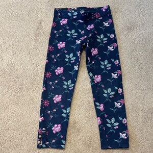 Janie and Jack Navy Floral Leggings
